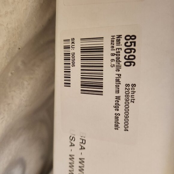 SCHUTZ Women's Nani Espadrille Platform Wedge Sandals HAZEL US 6.5. NIB - Picture 4 of 12